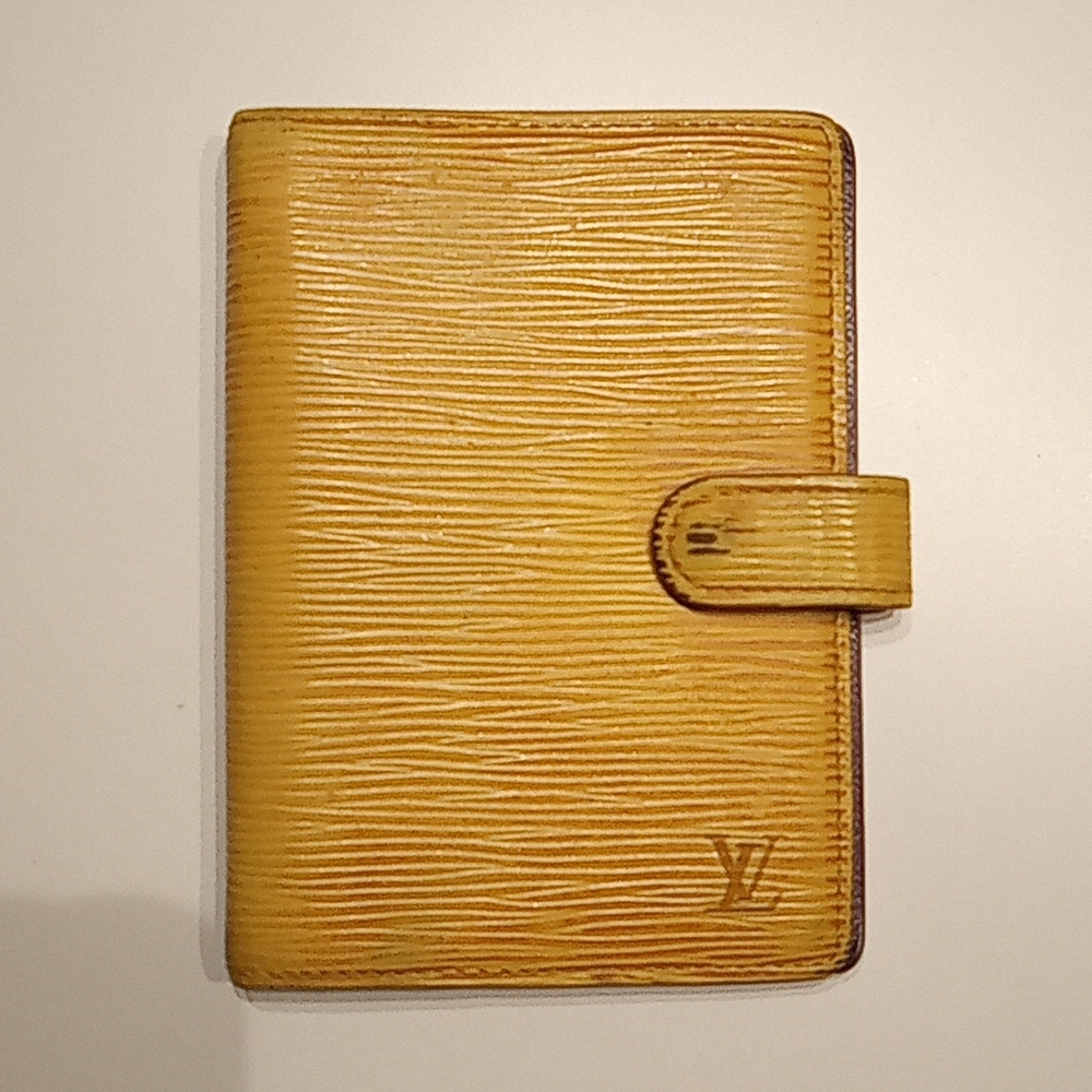 Yellow Epi leather agenda